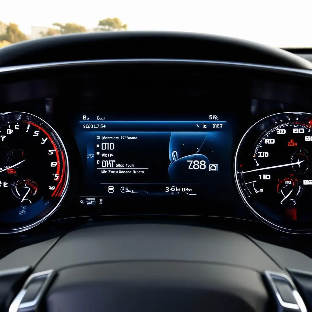 Audi dashboard display