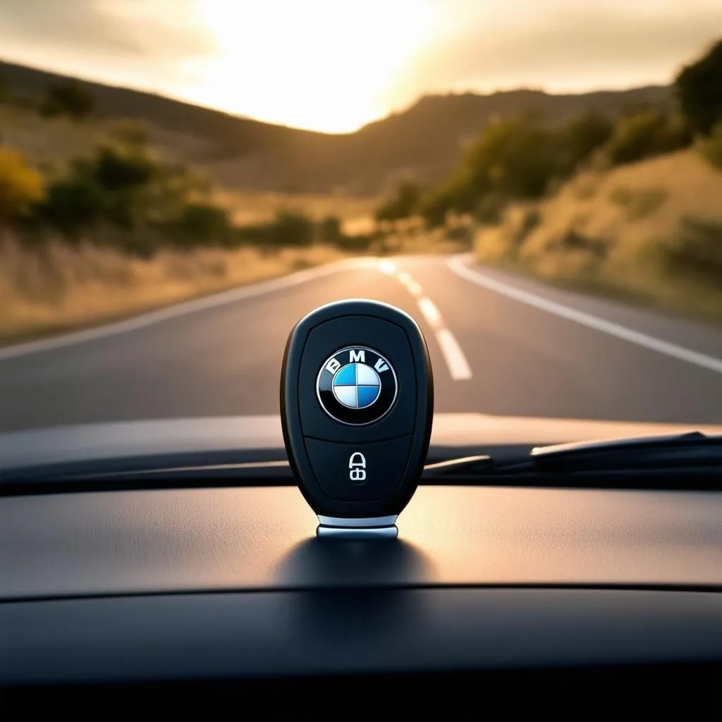 BMW Key Fob on the Open Road