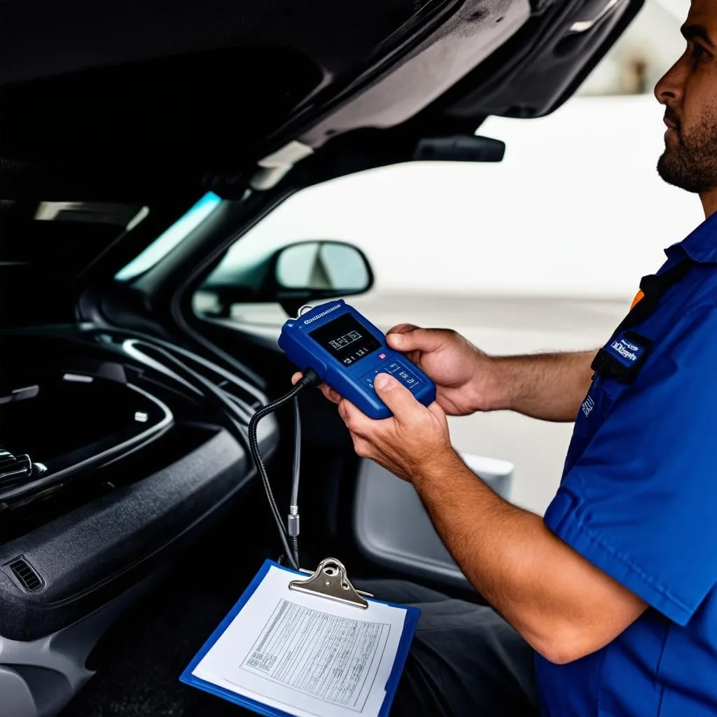 Car Diagnostics with OBD2 Scanner