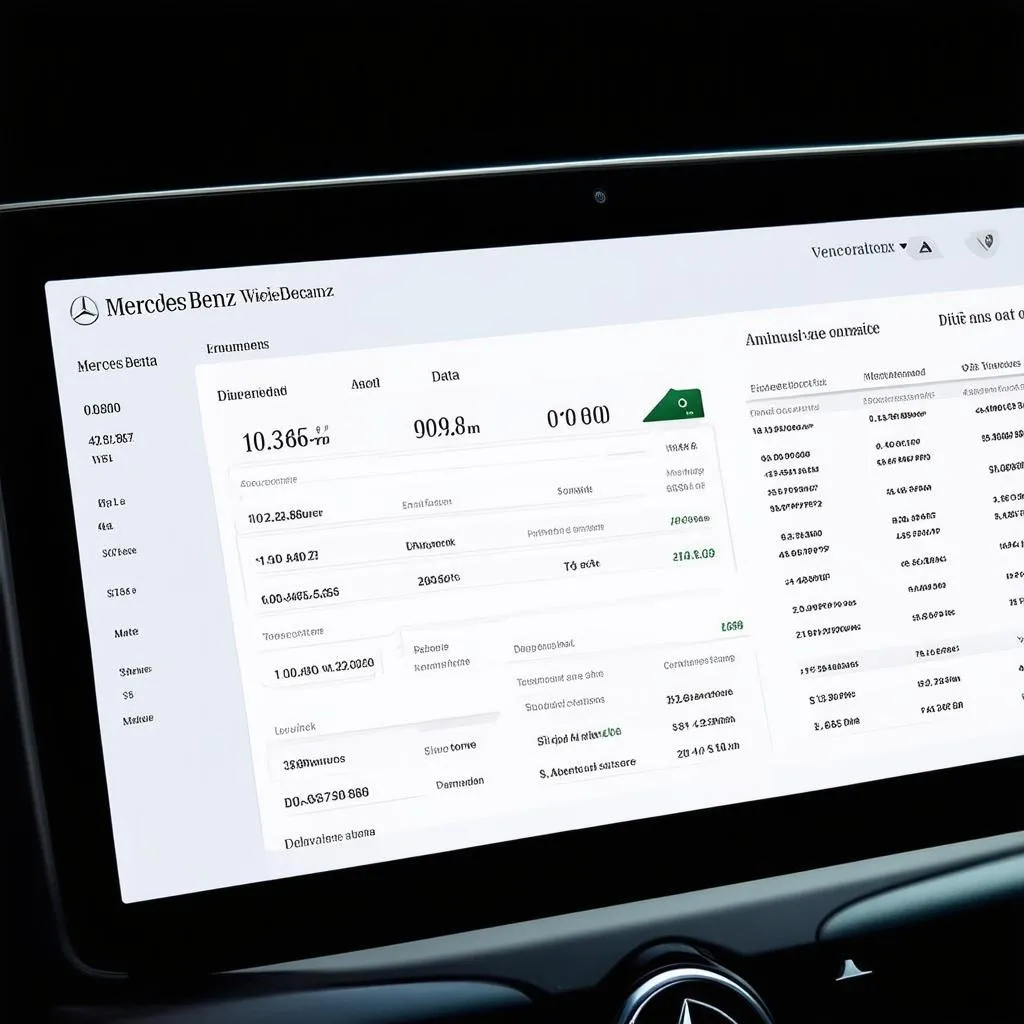 Mercedes-Benz Diagnostic Software Interface