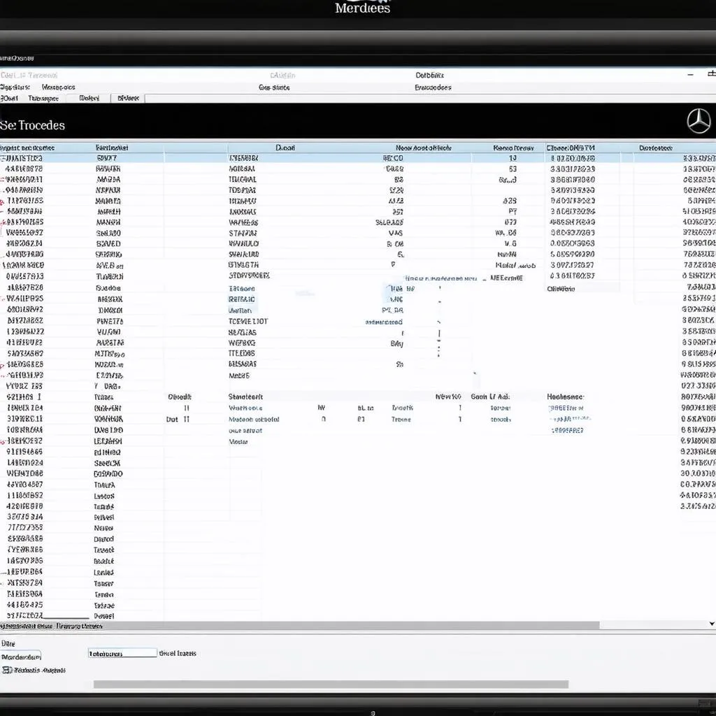 Mercedes Diagnostic Software Interface