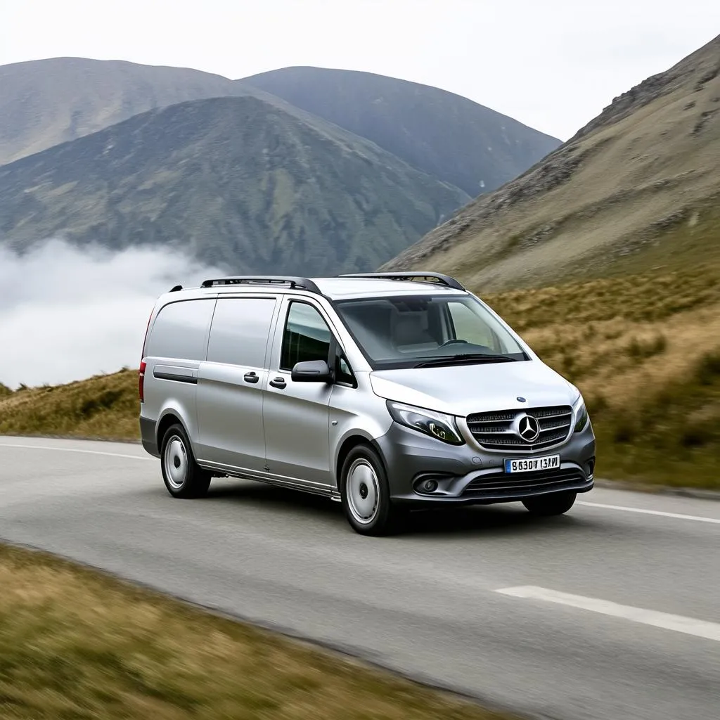 Mercedes Vito on the road