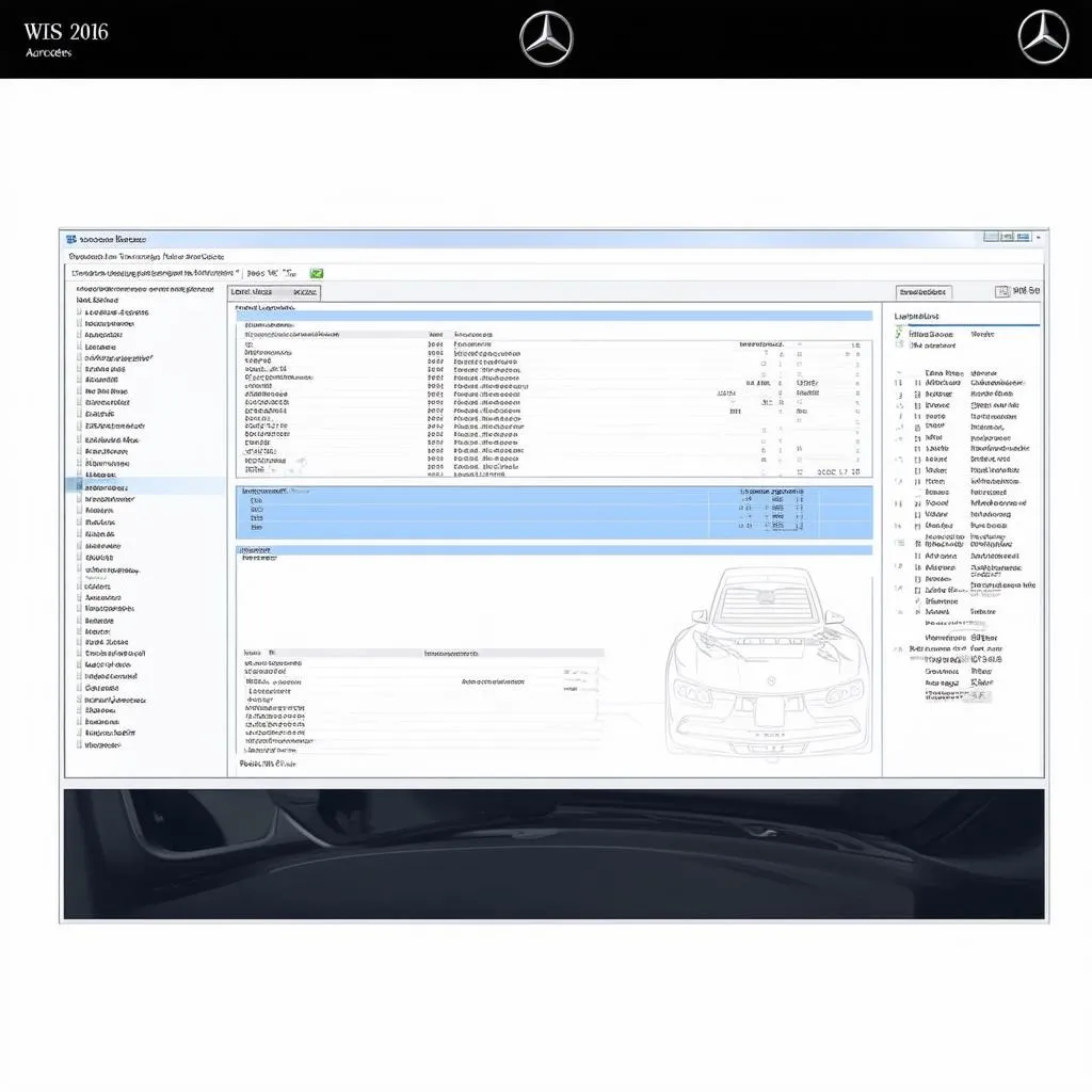 Mercedes WIS 2016 Interface