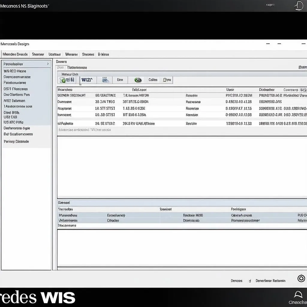 Mercedes WIS Software Interface