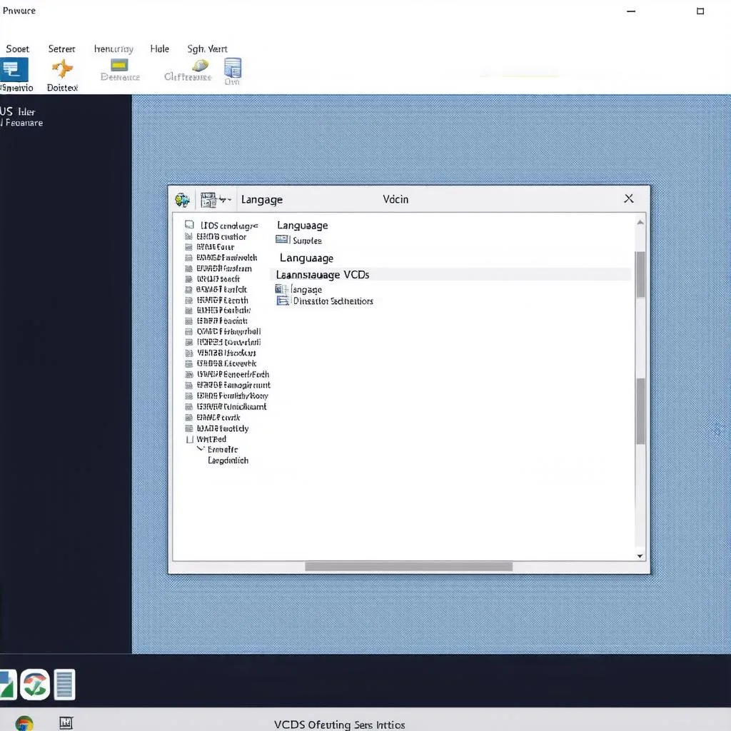 VCDS Language Options Screenshot
