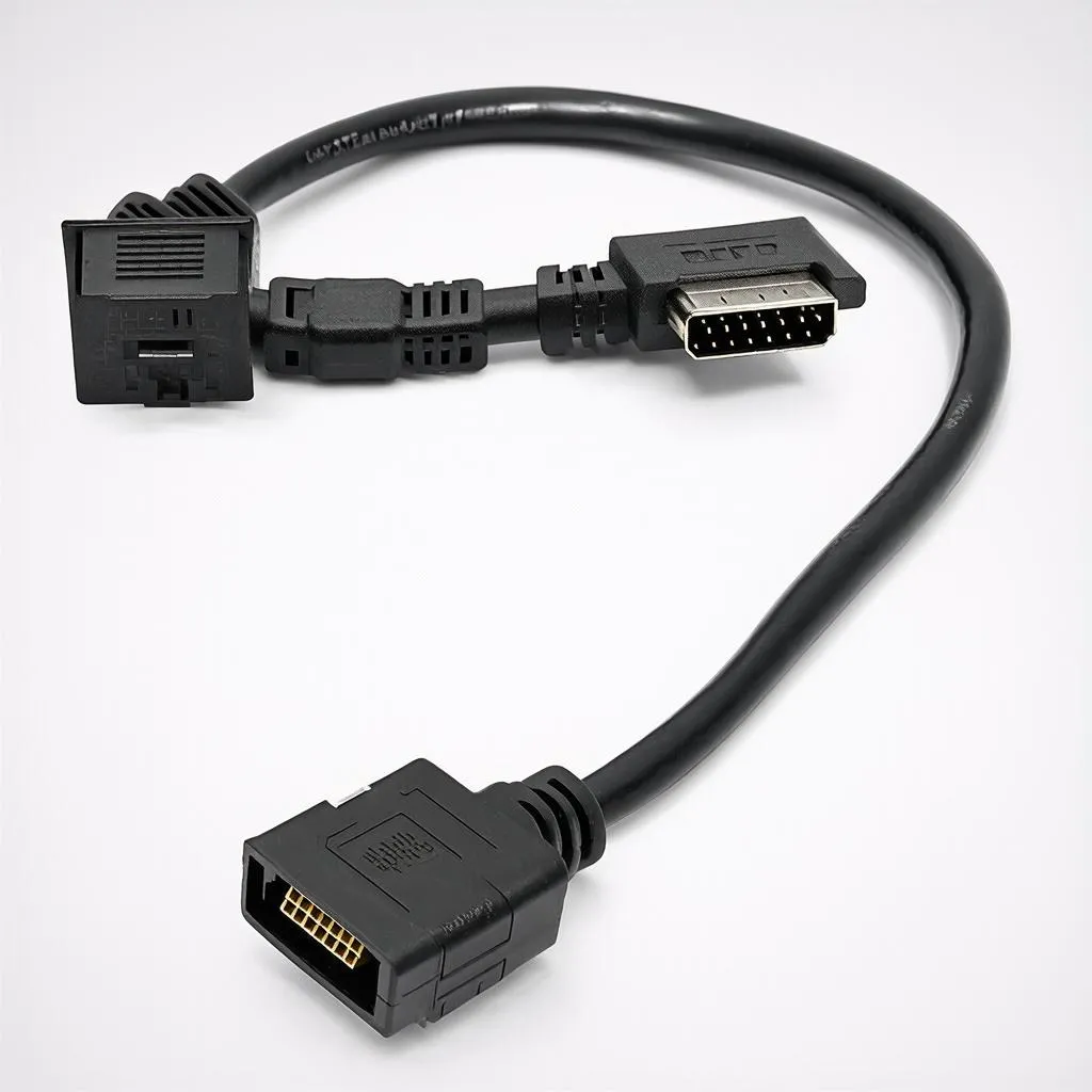 VCDS Cable Connected to Audi A4 B7