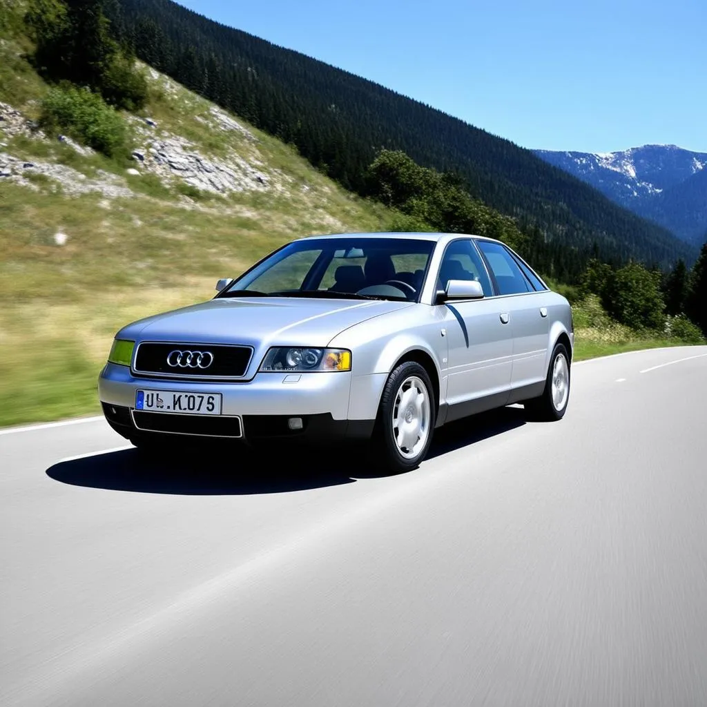 Audi A4 Quattro on the Road