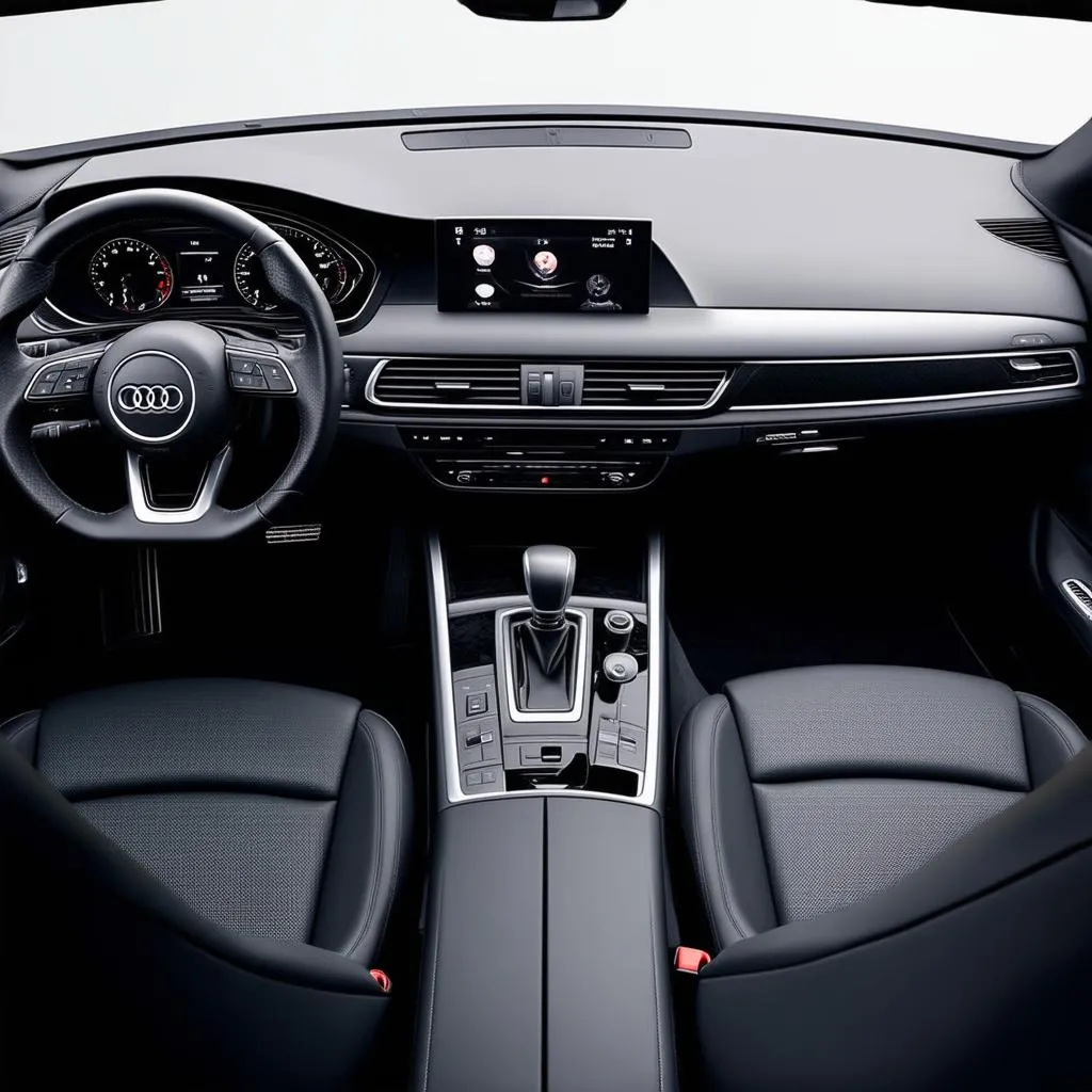 Audi A5 Interior Dashboard with Steering Wheel