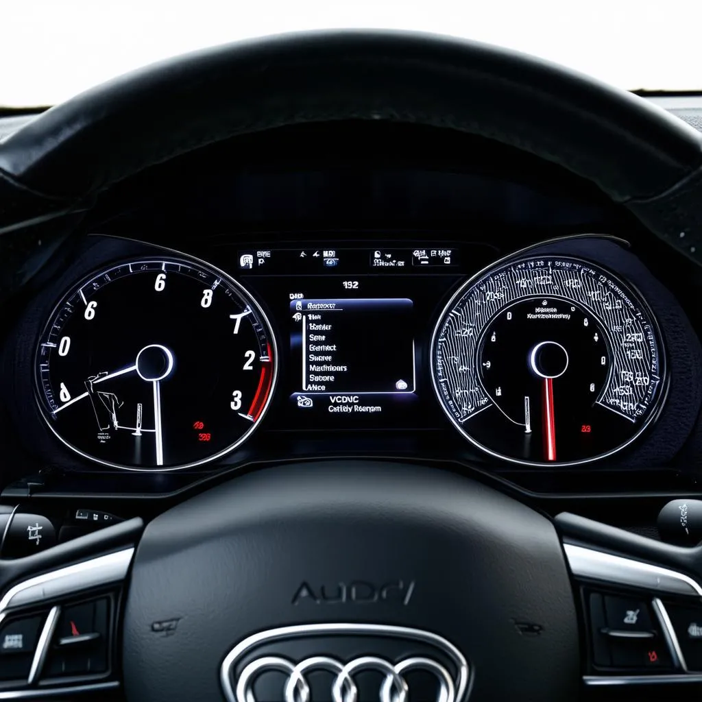 Audi A6 C6 Dashboard with Warning Lights 