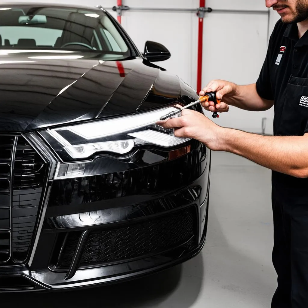 Audi A6 C7 Headlight Adjustment