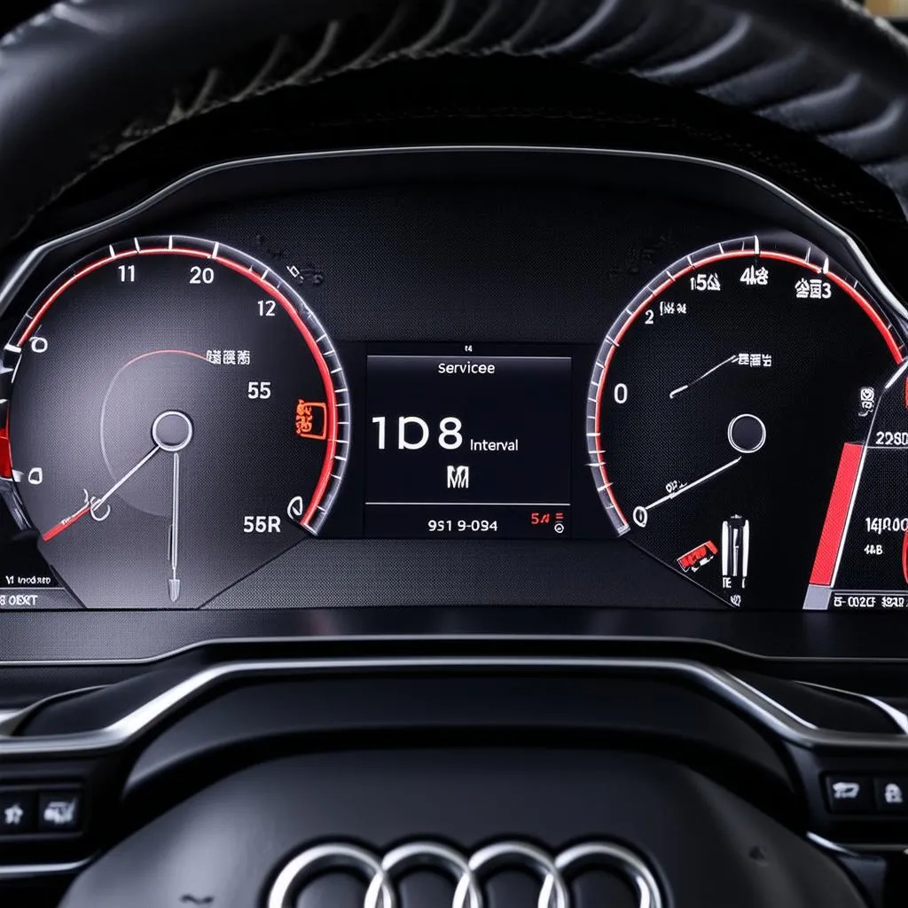 Audi A6 C7 instrument cluster display