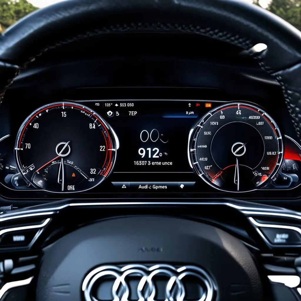 Audi A7 Dashboard with Customized Settings