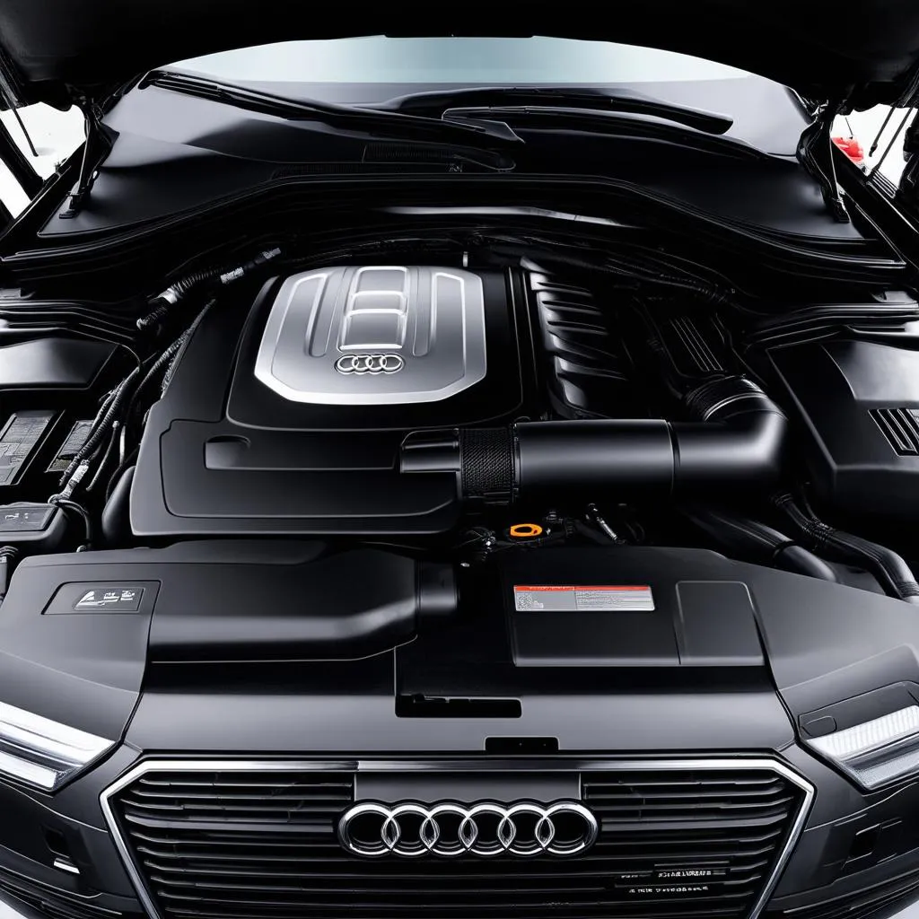 Audi A8 engine bay