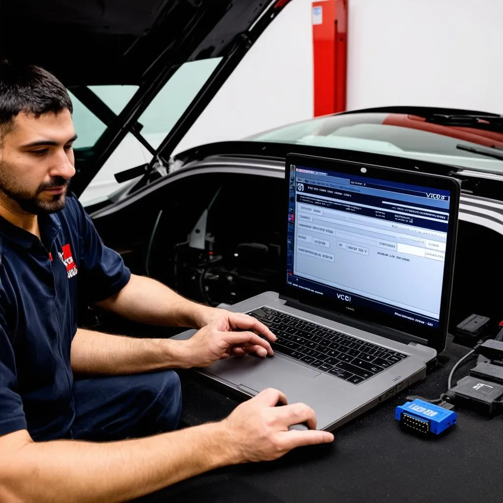 Audi Mechanic Using VCDS