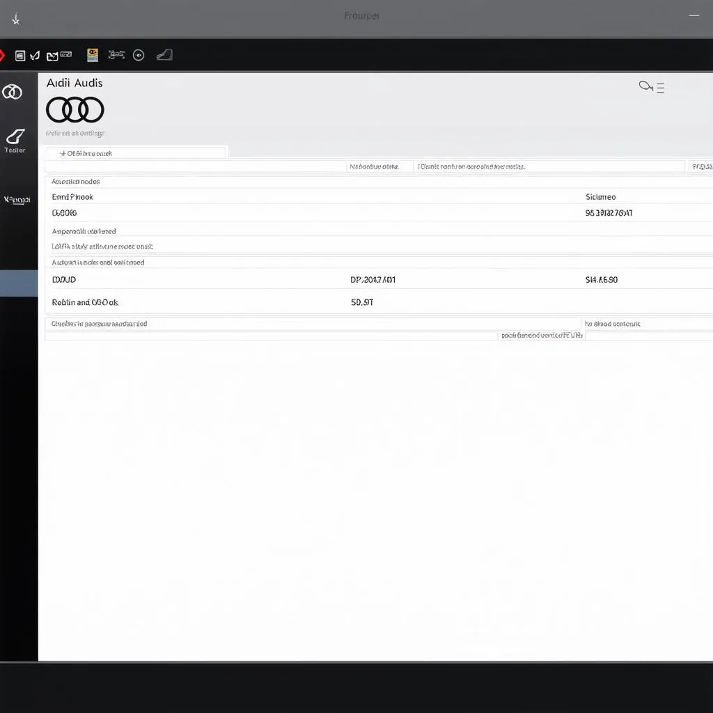 Audi ODIS Software Screenshot