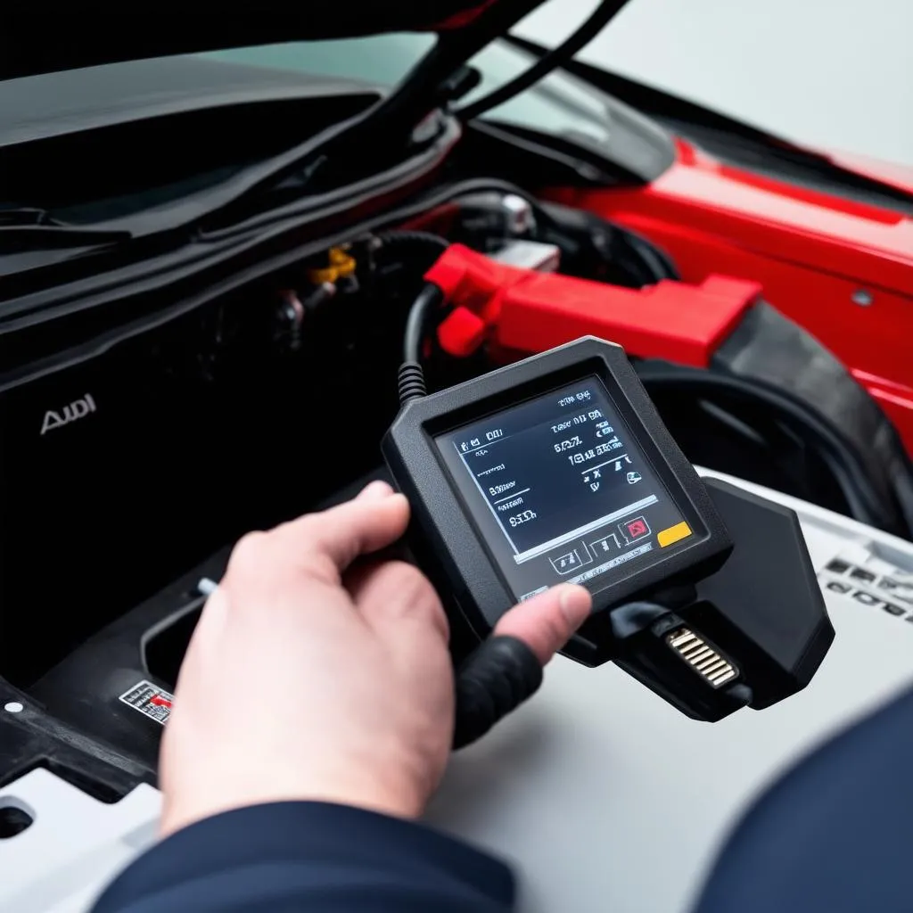 Audi OEM Scan Tool in Use