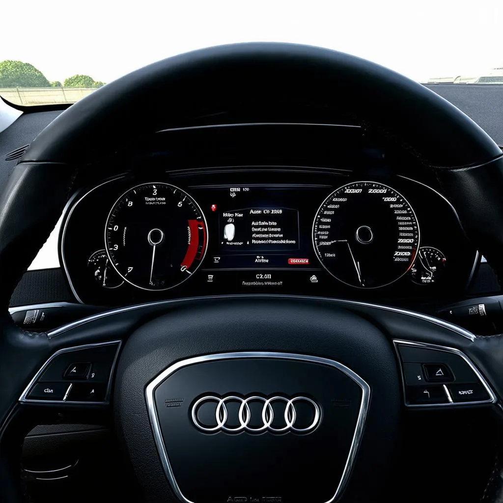 Audi Q7 Interior with Digital Display