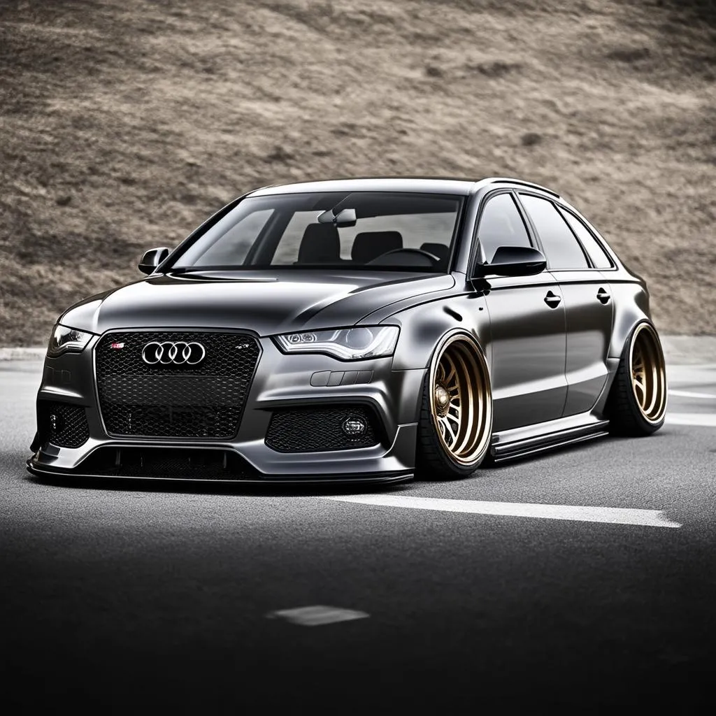 Lowered Audi S6 Stance