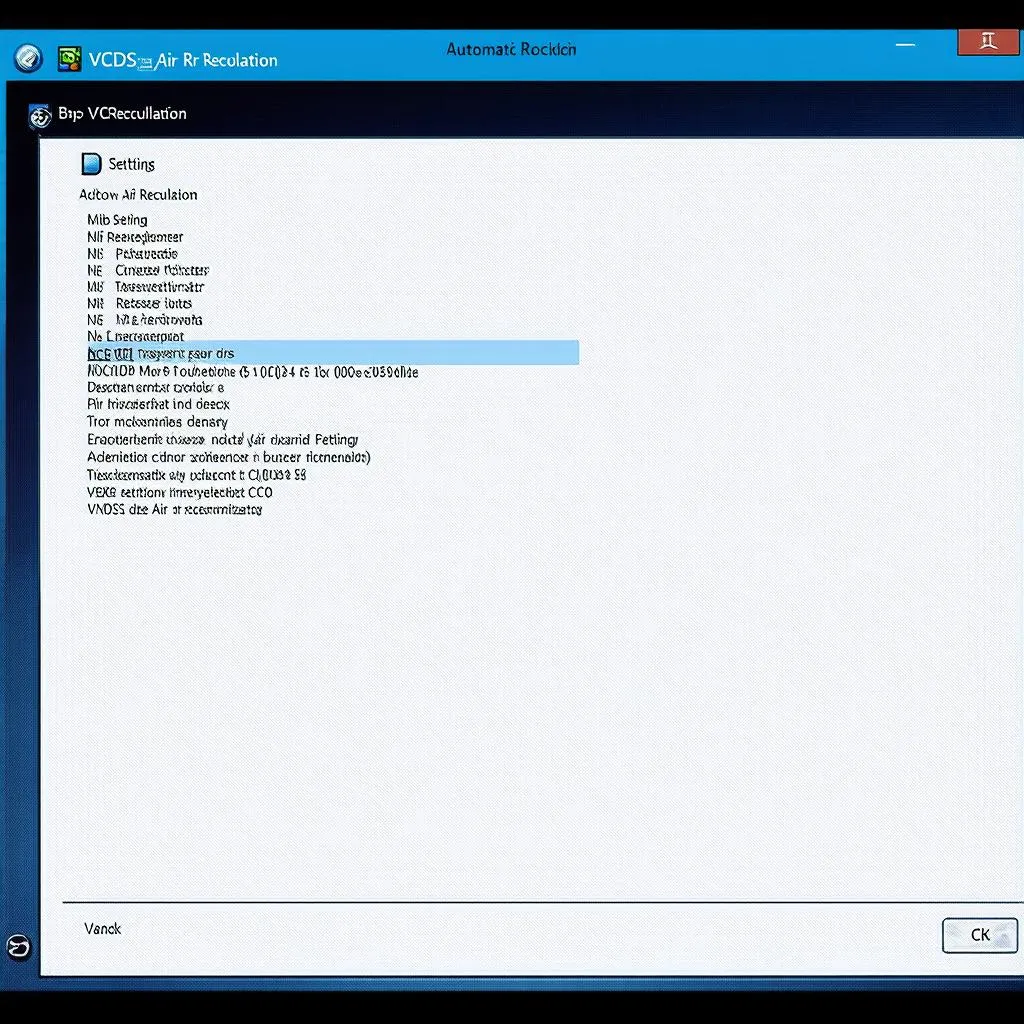 VCDS Settings for Automatic Air Recirculation