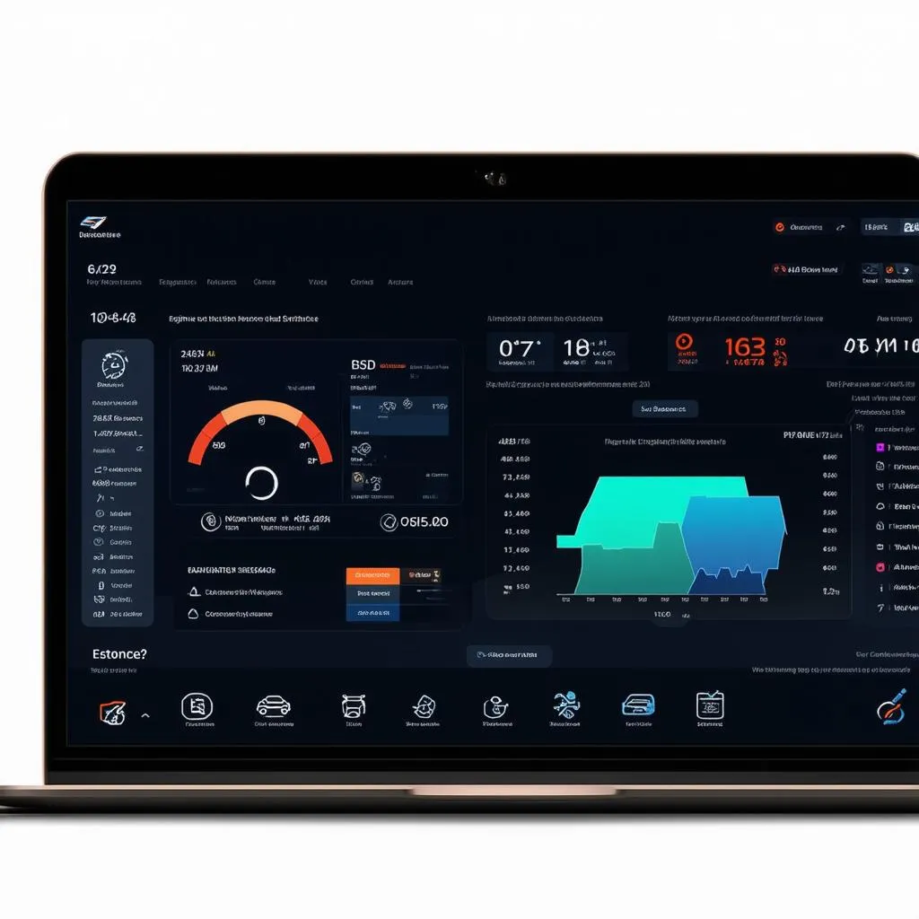 Screenshot of car diagnostic software