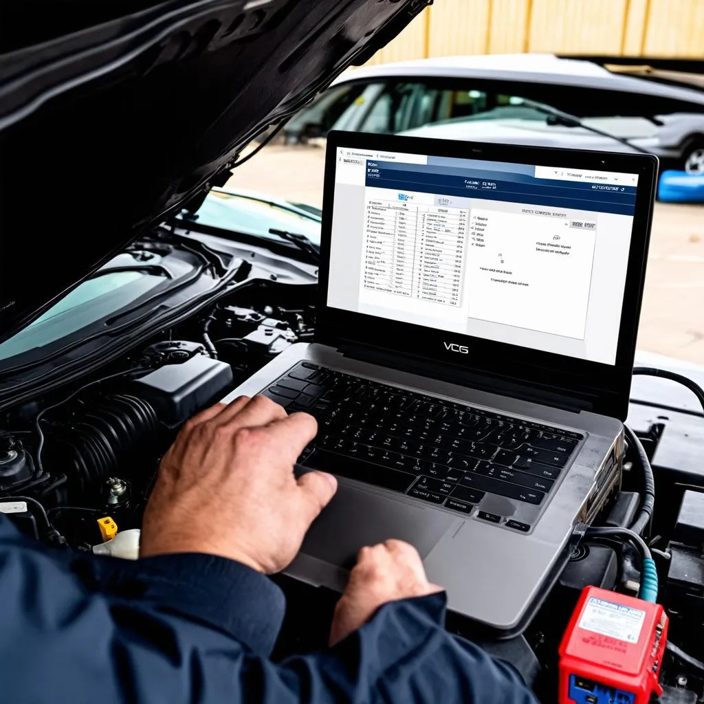 Car Diagnostics with Laptop