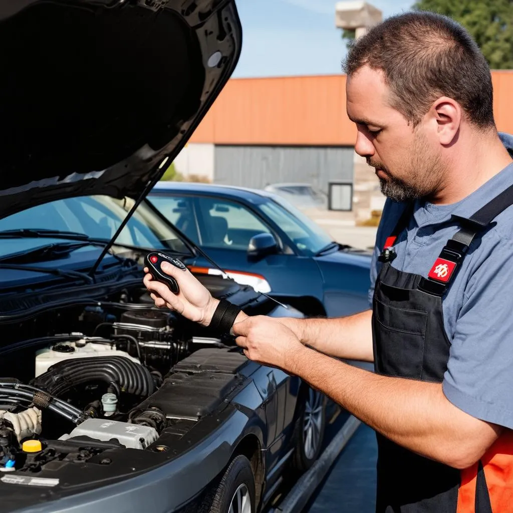 Car emissions test