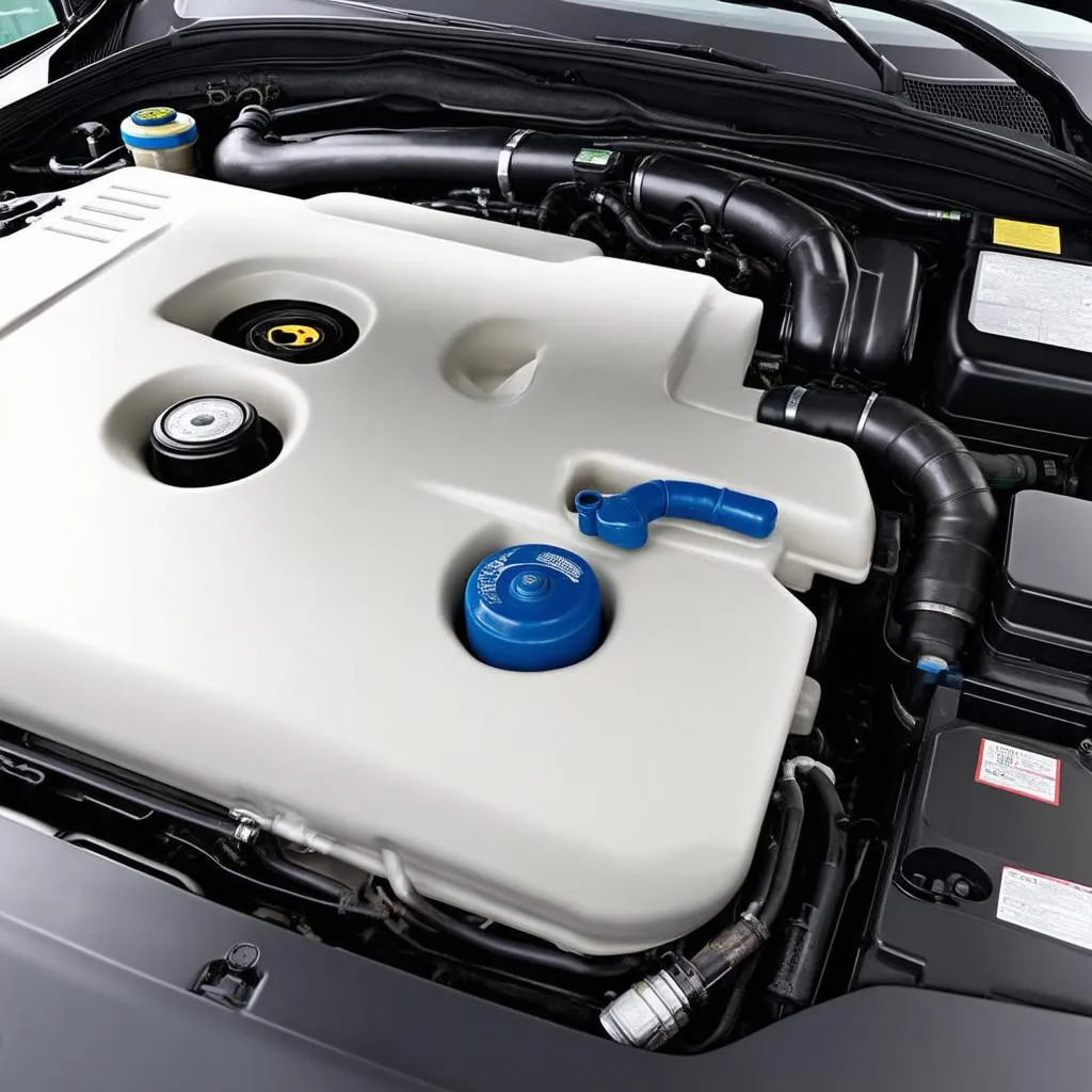 Car Engine with Coolant System