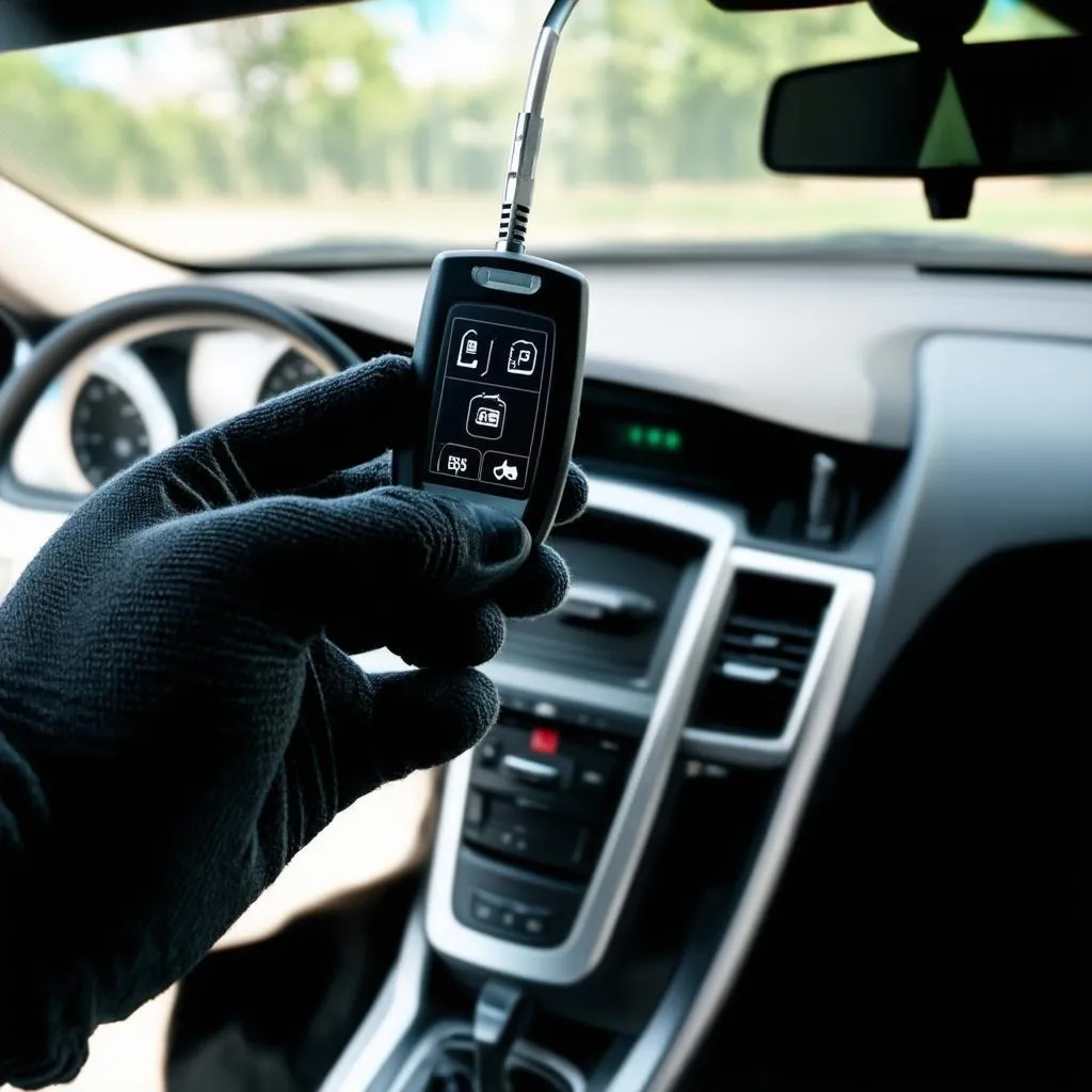 Automotive Locksmith at Work