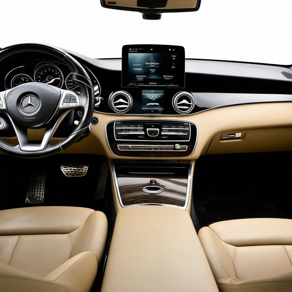 Clean Mercedes Interior