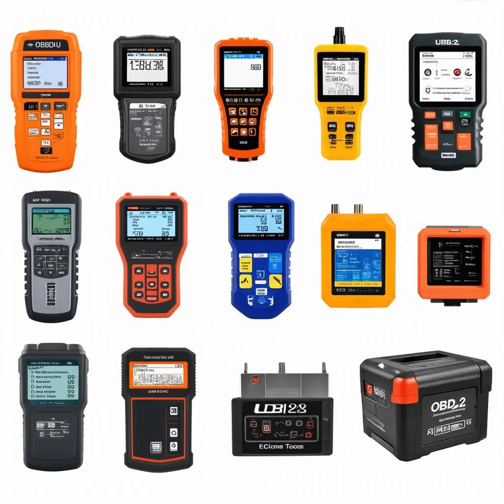 An assortment of OBD2 scanners for various budgets and levels of expertise