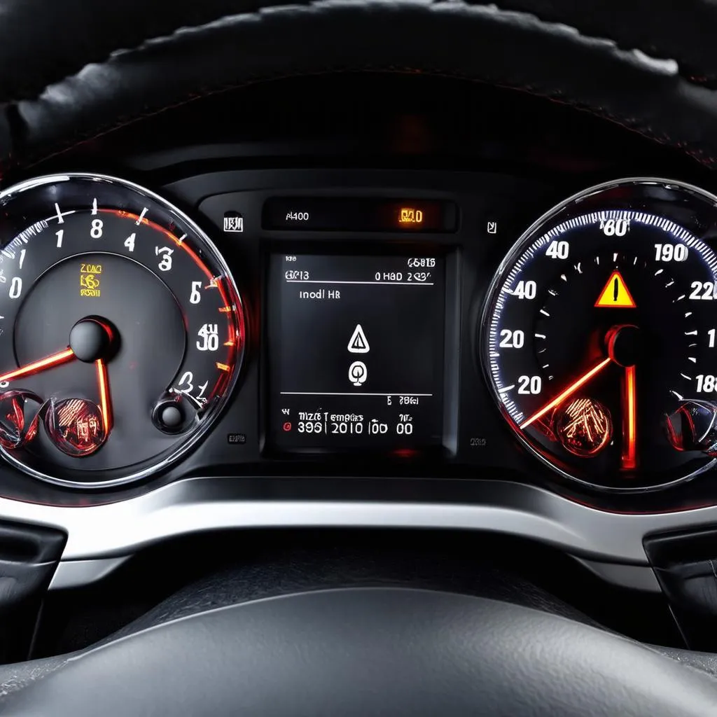 European car dashboard