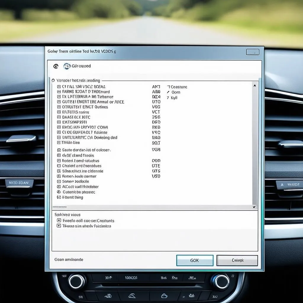 Golf 7 VCDS coding dashboard