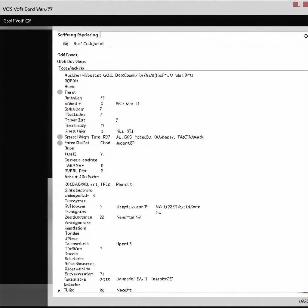 Golf 7 VCDS software