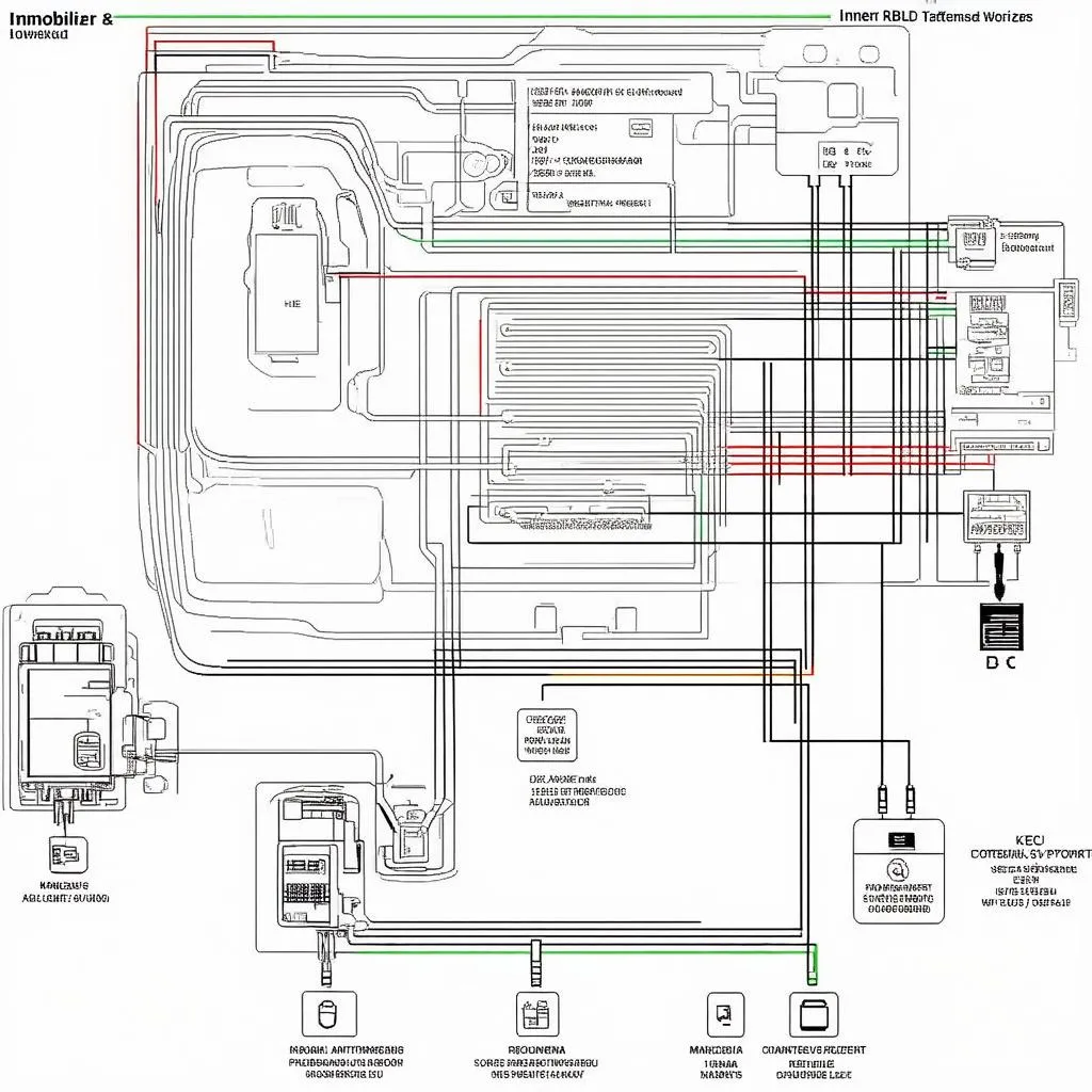 Car immobilizer system diagram