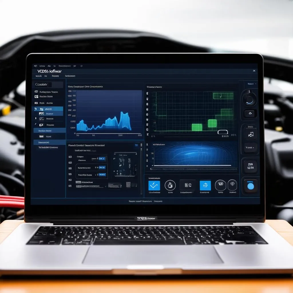 VCDS Software Interface on Laptop Screen