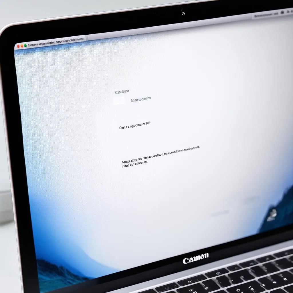 MacBook receiving scanned documents