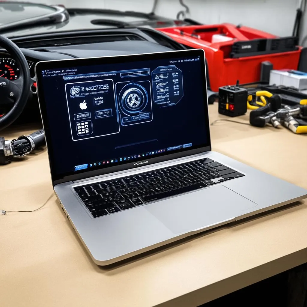 Macbook Displaying VCDS Diagnostic Software