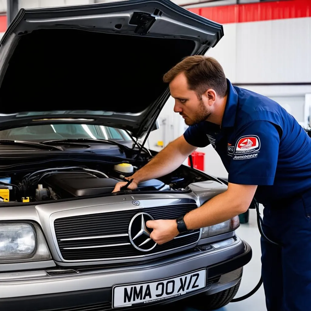 Mercedes Mechanic Inspection