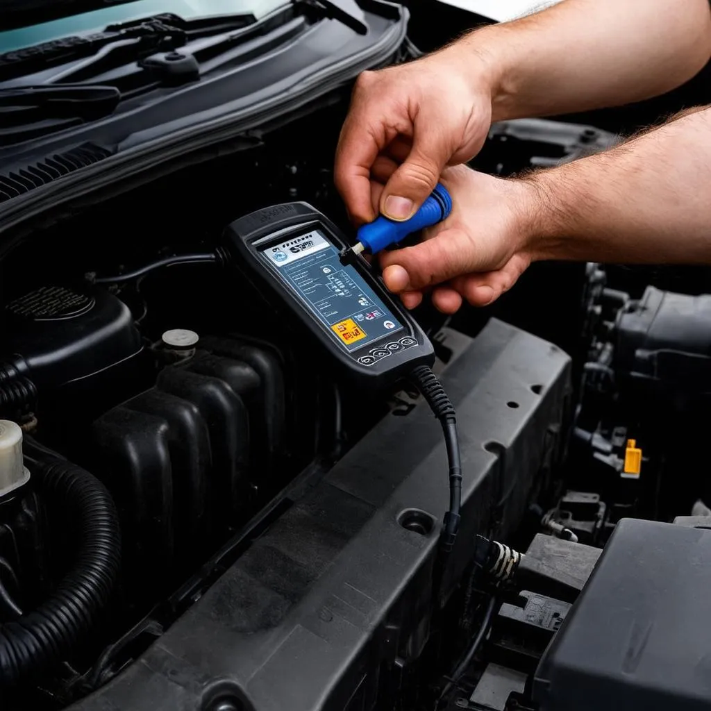 Mechanic Using VCDS on Volkswagen