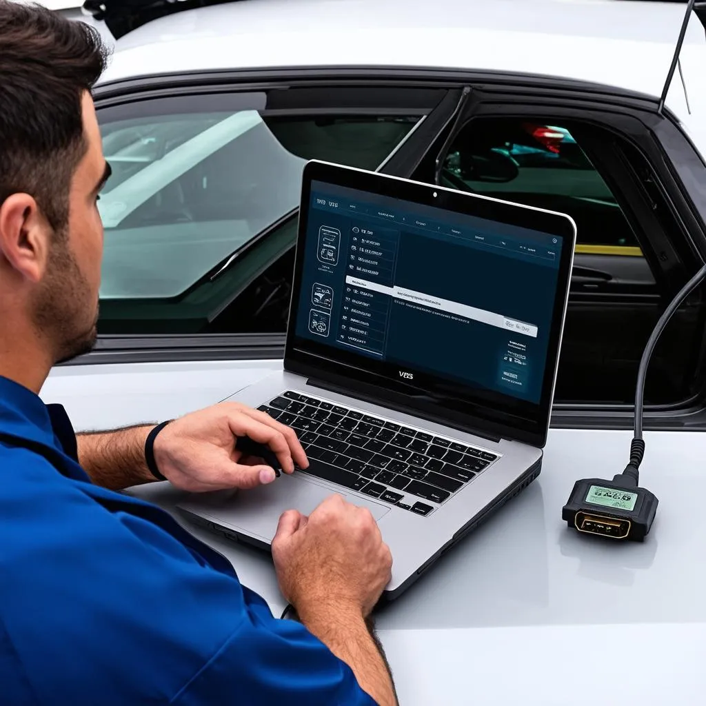 Mechanic Using VCDS