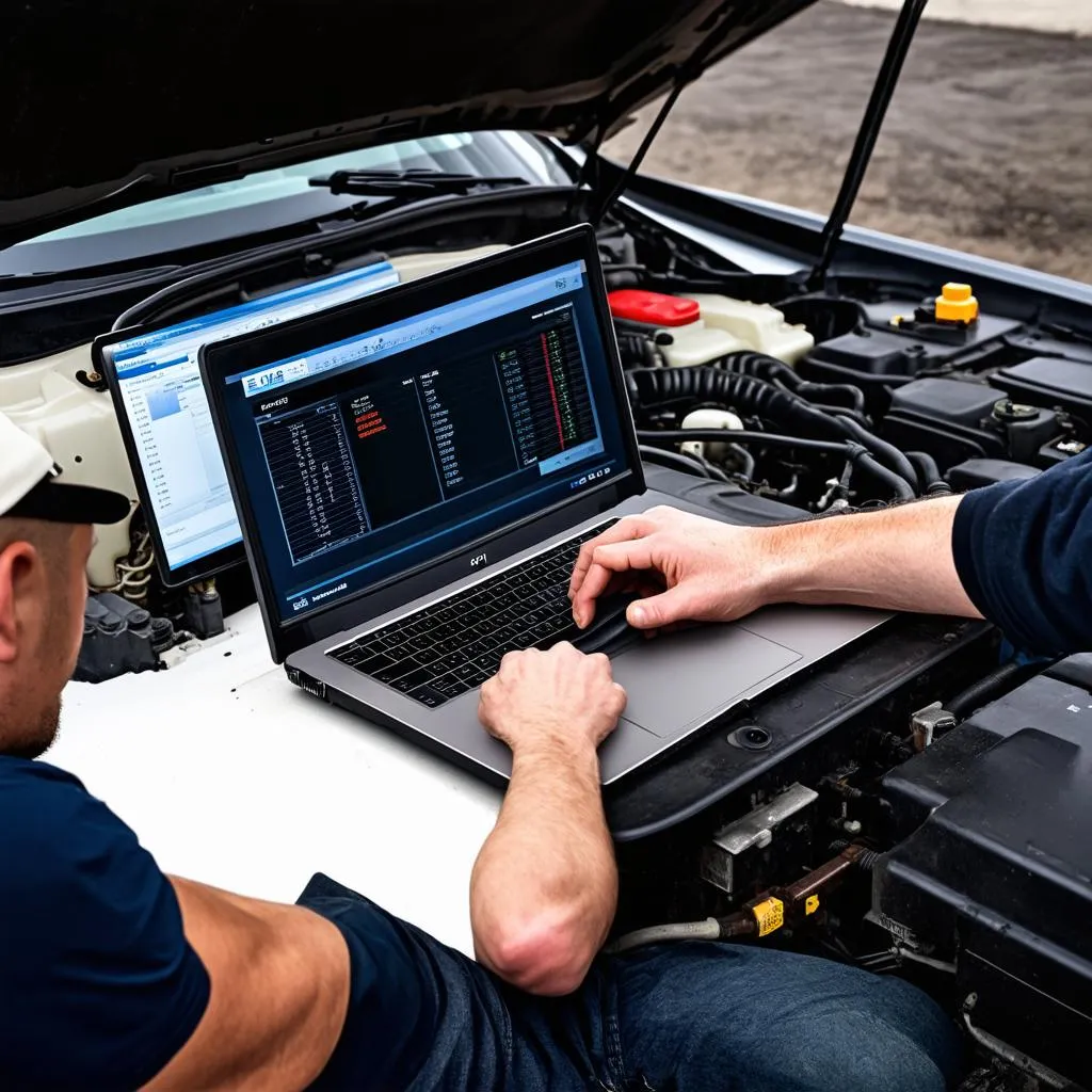 Mechanic Using VCDS