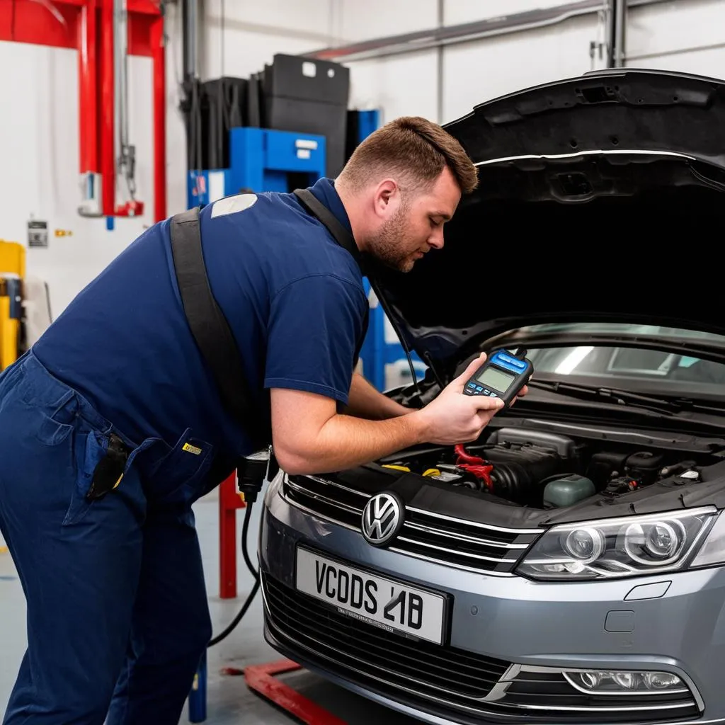 Mechanic Using VCDS