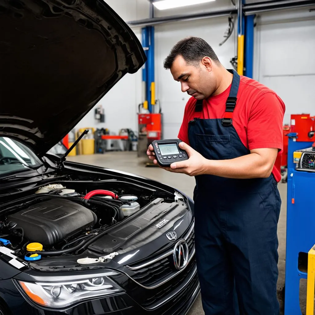 Mechanic Using VCDS