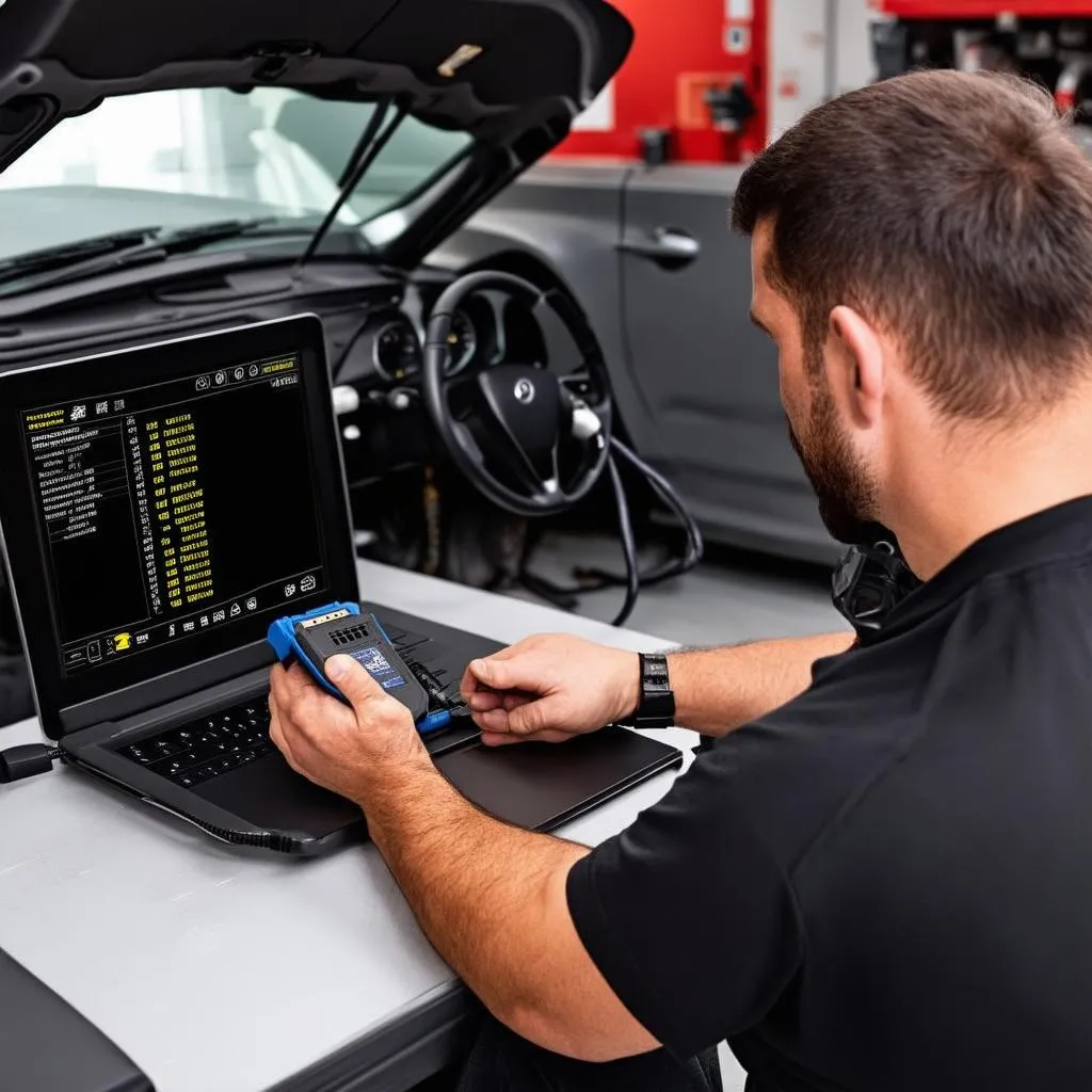 Mechanic Using VCDS