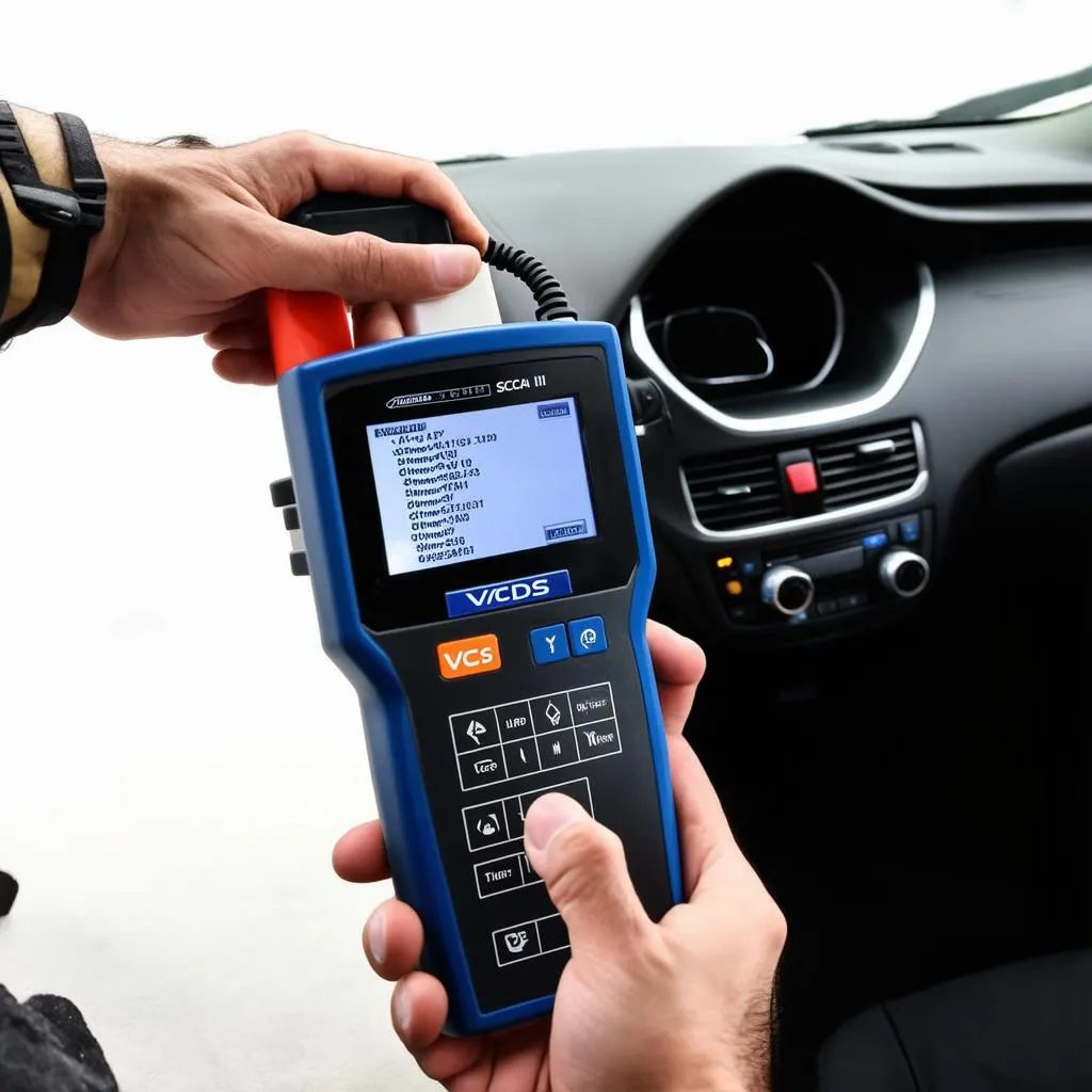 Mechanic Using VCDS