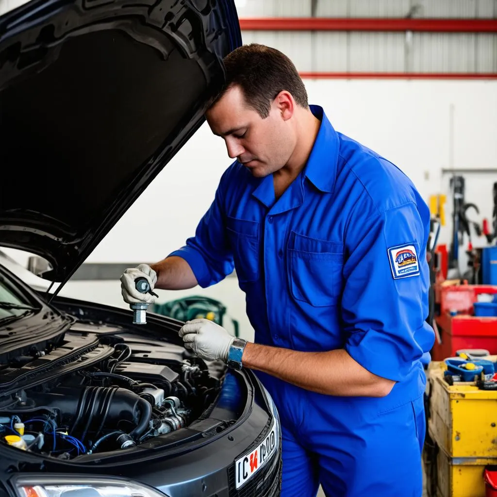 Car Mechanic at Work