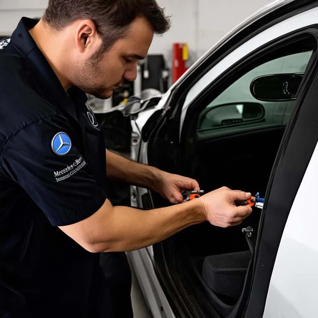 Mercedes Door Panel Repair