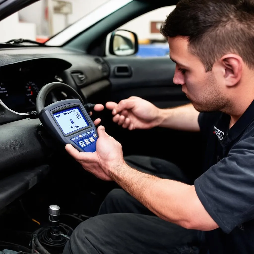 Mechanic Using VCDS