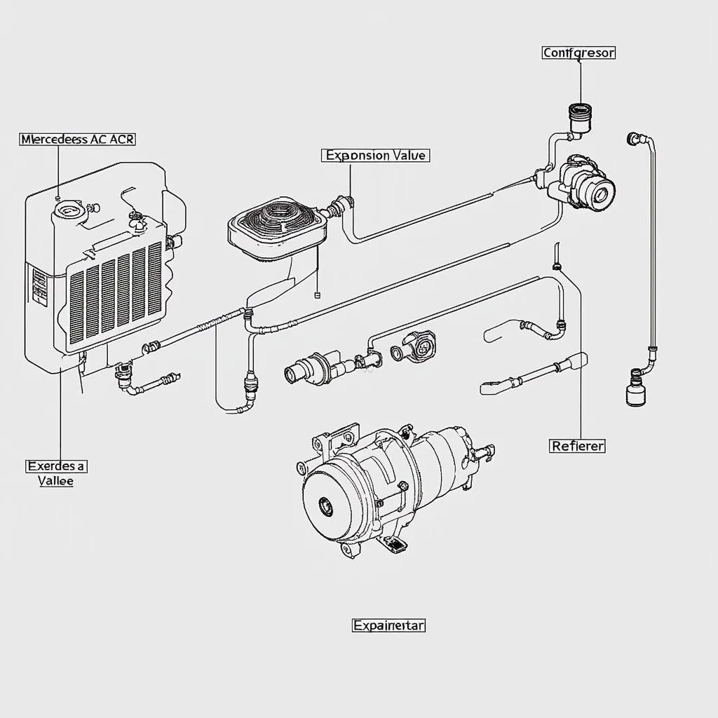 mercedes ac system diagram