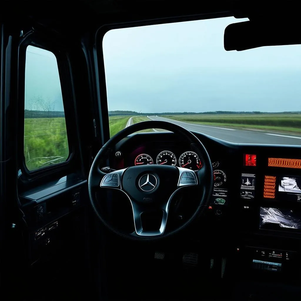 Mercedes Actros dashboard